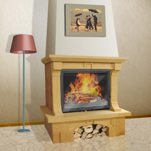 Каминная облицовка Мета Музыка Огня Лира 700_0 Каминная облицовка Мета Музыка Огня Лира 700_0