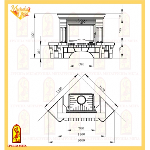 Каминная облицовка Мета Музыка Огня Октава_1 Каминная облицовка Мета Музыка Огня Октава_1