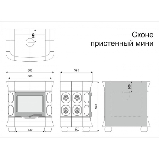 Сконе пристенный мини. керамика: дельфт, руан, маки, русский, васильки, лоси_1